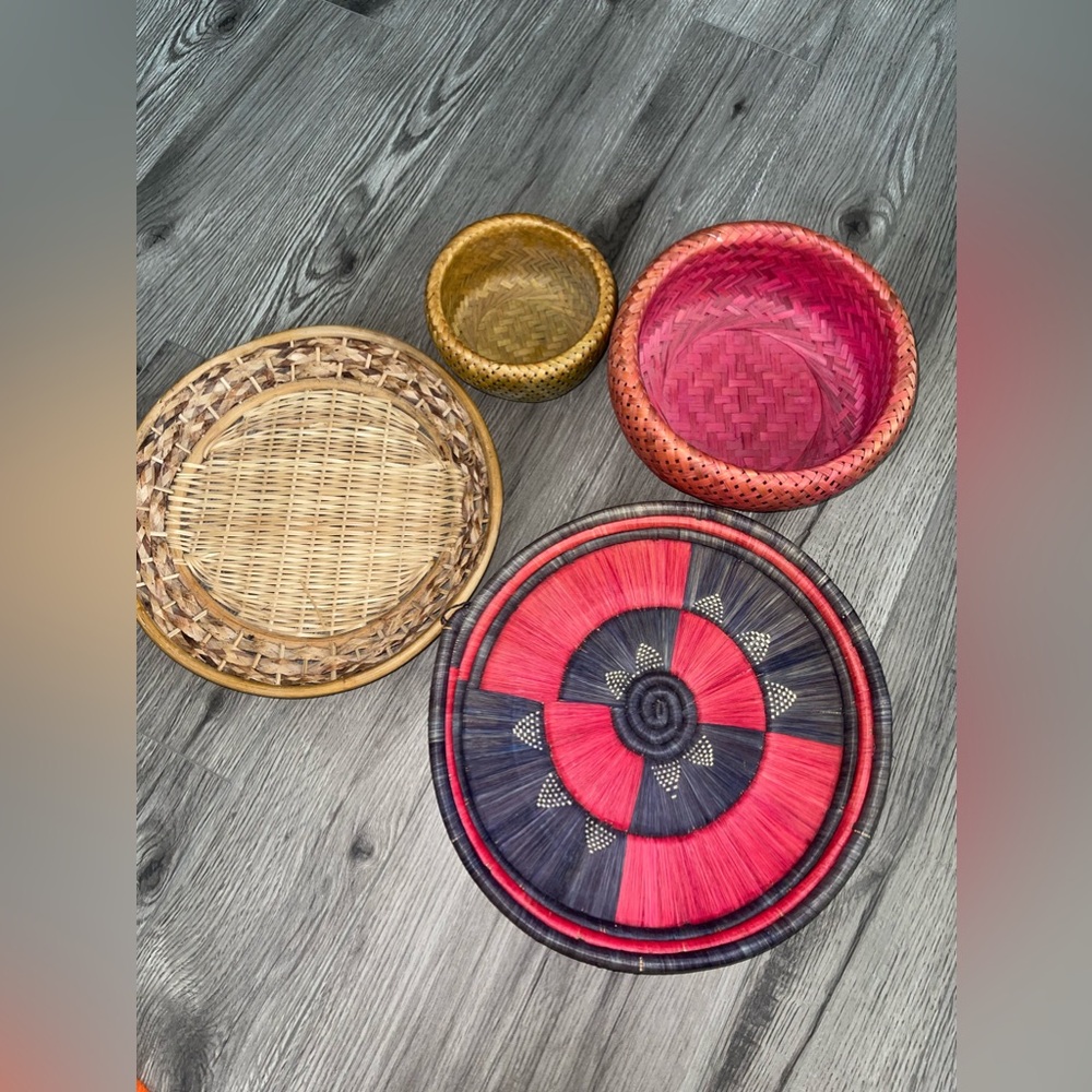 Vintage Basket Bundle - 4 total - Picture 2 of 11